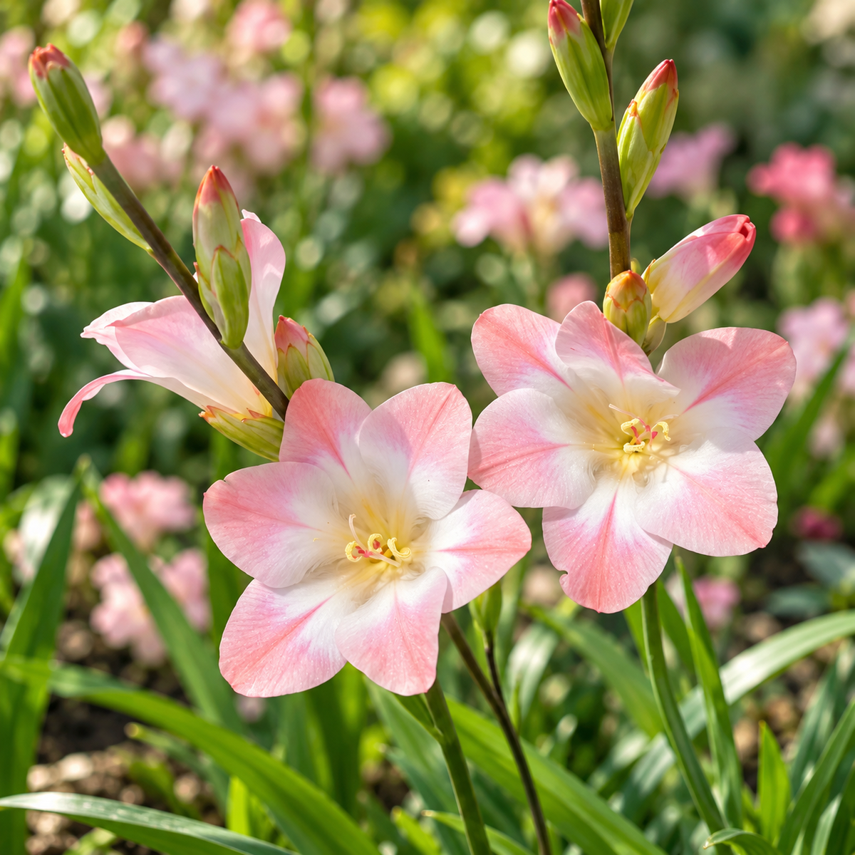 🌿 Ixia bulbs-✨Star-Shaped Blooms · Graceful Stems