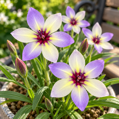 🌿 Ixia bulbs-✨Star-Shaped Blooms · Graceful Stems
