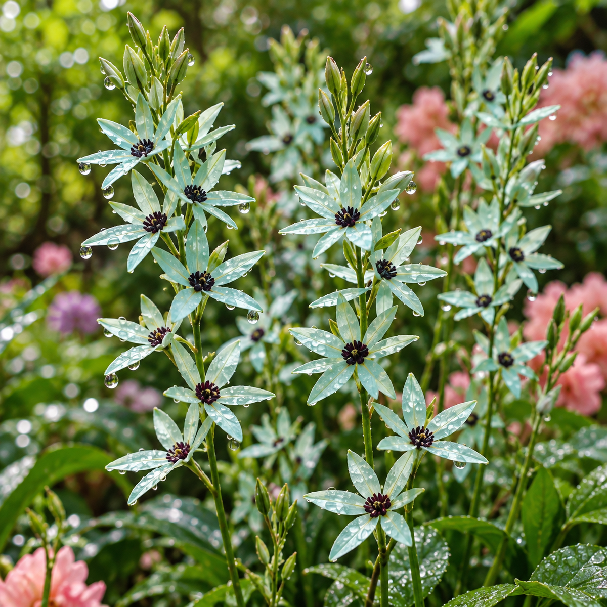 🌿 Ixia bulbs-✨Star-Shaped Blooms · Graceful Stems