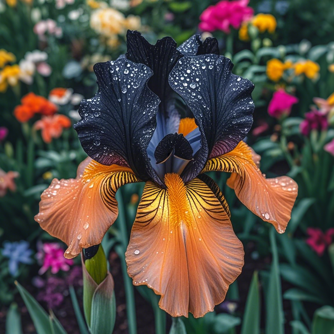 Black Starry Night-Rare Iris Bulbs⚜️