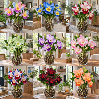 💎 Rare Ruffled Cattleya Orchid Rooted Pseudobulbs – Giant Exotic Blooms🌸