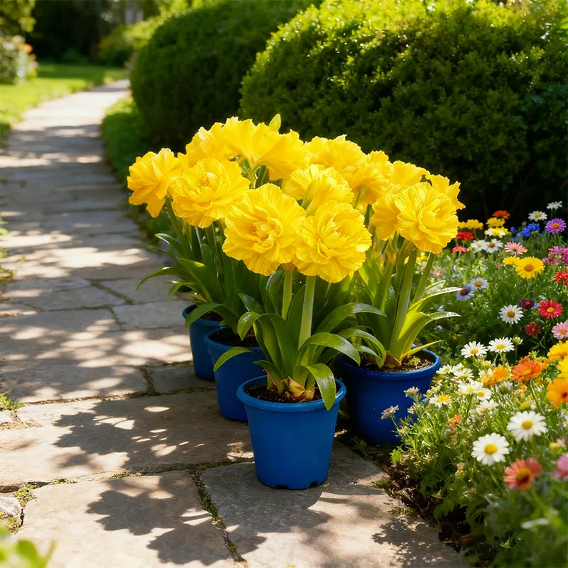 🌼 Rare Double Daffodils 🤗 Elegant Blooms of Hope & Good Fortune