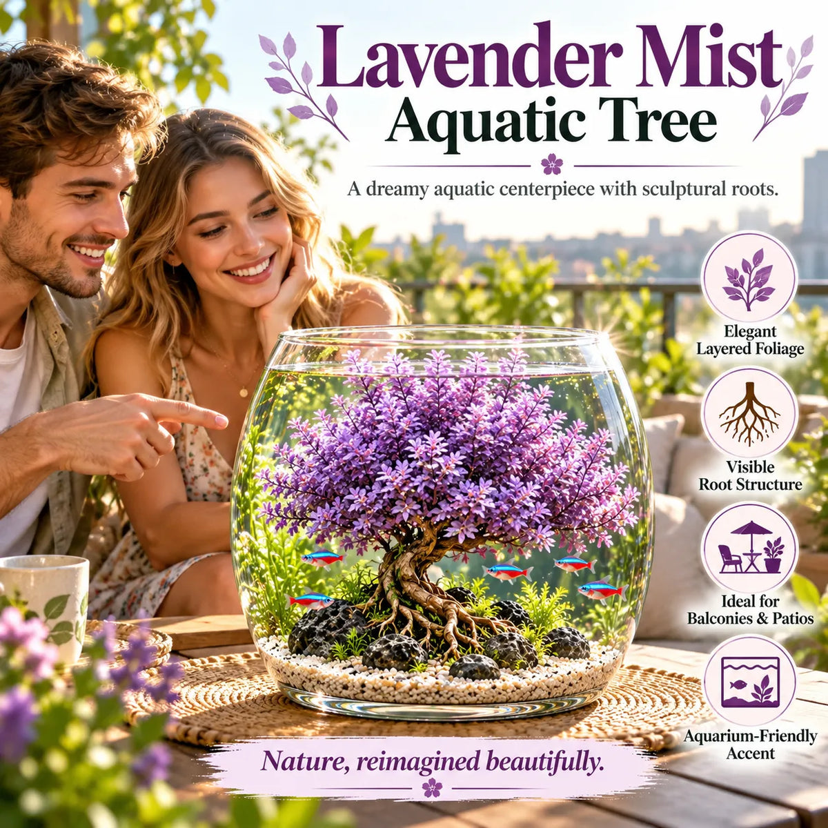 🔥 Crimson Sakura Aquatic Tree Bulbs – Grow a Fiery Underwater Mini Forest