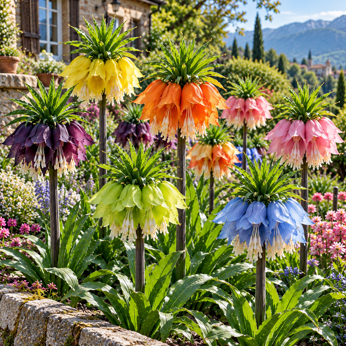 👑Rare Crown Imperial Bulbs – Rare Colorful Crown Bell