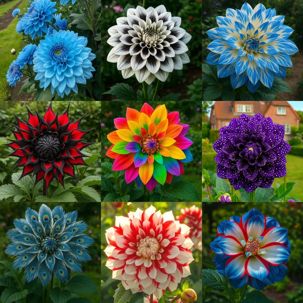 🌺 Rare Double Dahlia Bulbs – Stunning Full Blooms for Your Garden