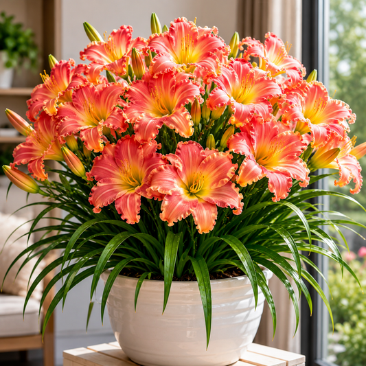🌸 Giant Bloom Daylily Bulbs – Massive Colorful Flowers & Easy-Care Perennial