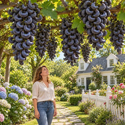 🍇 Rare Crescent Moon Grapes – Grow Stunning Moon-Shaped Grapes at Home!