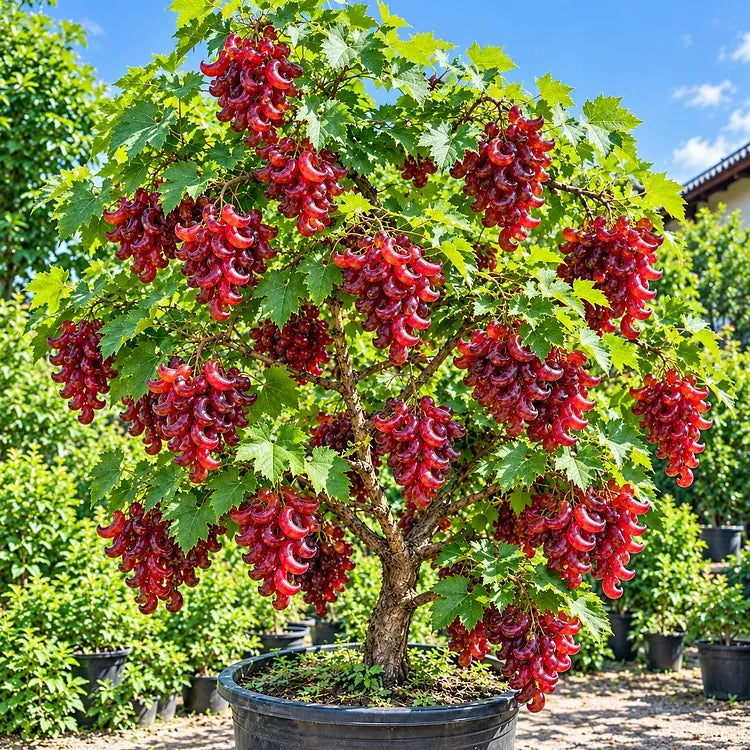 🍇 Rare Crescent Moon Grapes – Grow Stunning Moon-Shaped Grapes at Home!