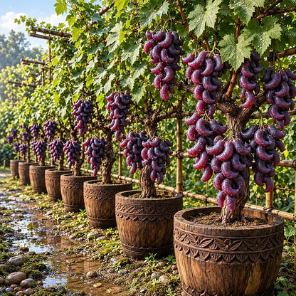 🍇 Rare Crescent Moon Grapes – Grow Stunning Moon-Shaped Grapes at Home!