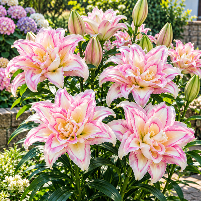 🌸Fairytale Two-Tone Ruffled Double Lily Bulbs