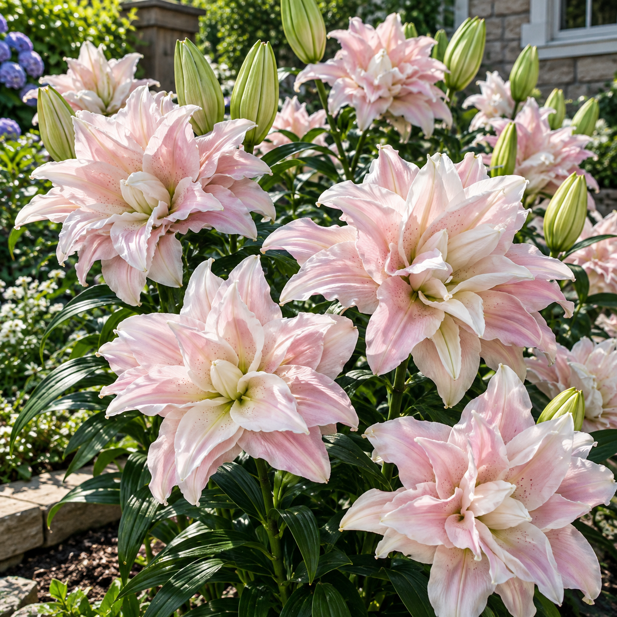 🌸Fairytale Two-Tone Ruffled Double Lily Bulbs