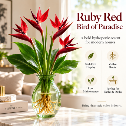🕊️Hydroponic bird of paradise, from bulb to flowering, is incredibly therapeutic.