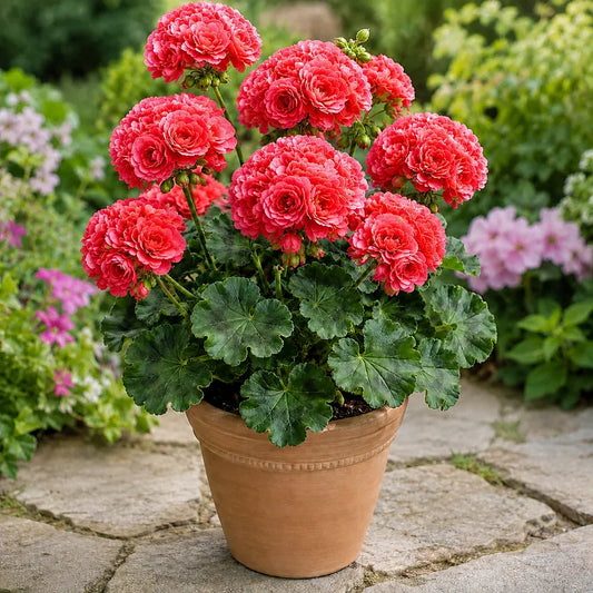 🌸 Rare Double Geranium Plants – Endless Blooms & Stunning Rose-Like Flowers ✨