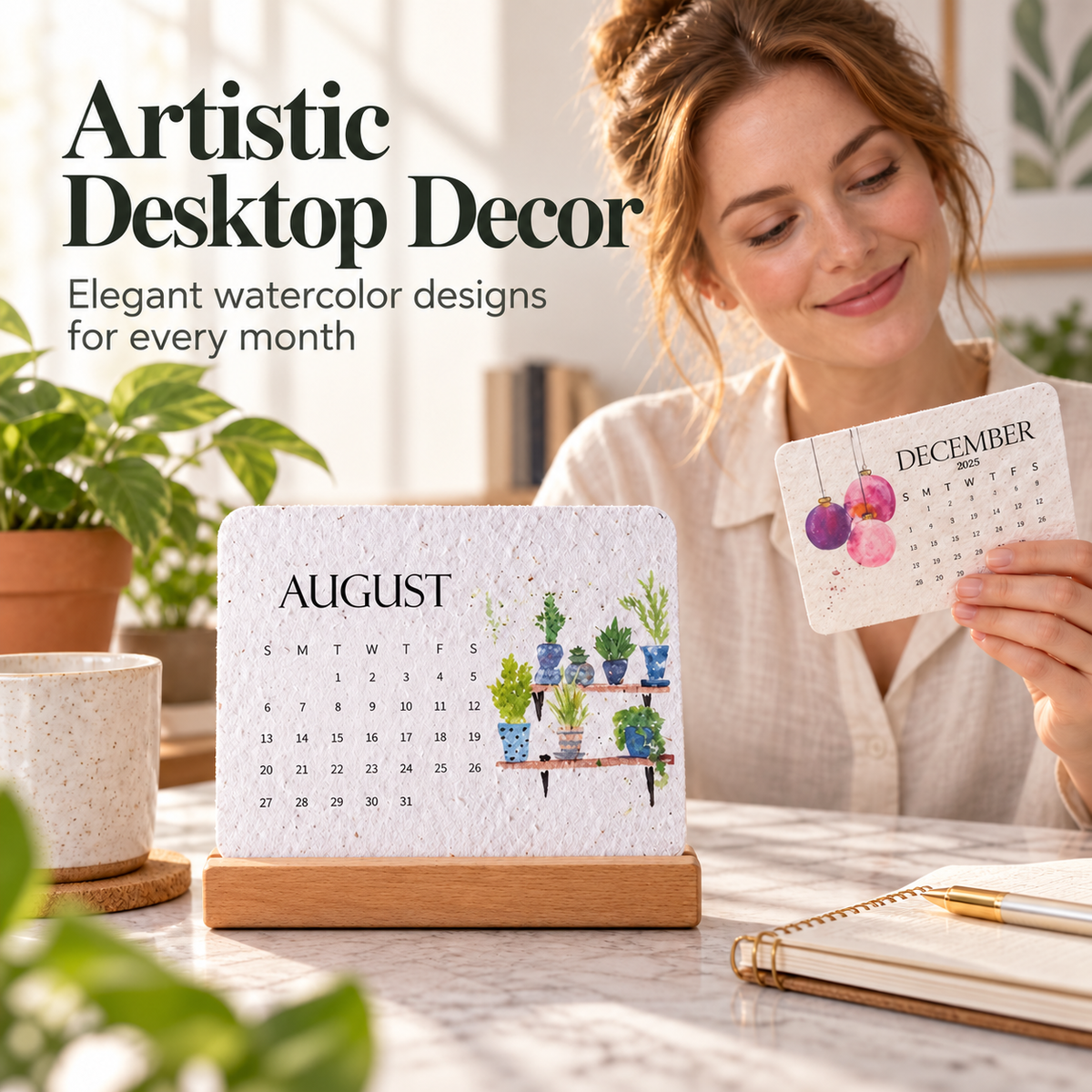 ✨Early Holiday Sale 45% OFF🌱Eco-Friendly Plantable “Timeless” Seed Calendar 2027