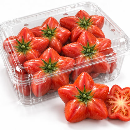 ⭐ Rare Giant Starburst Tomato Seeds – Unique Five-Point Shaped Tomatoes