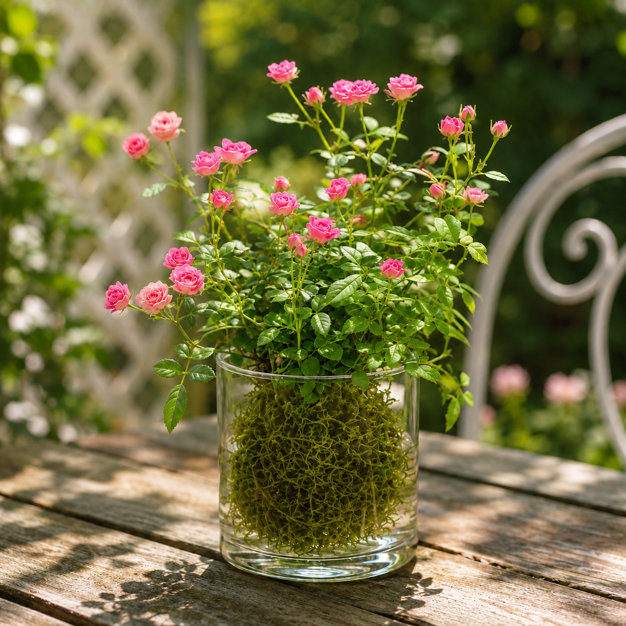 🌹Ultra-Mini Rose Hydroponic Moss Ball-Live Mini Rose Plant