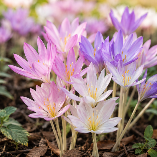 Naked Ladies Colchicum Bulbs - Autumn Blooming Meadow Saffron