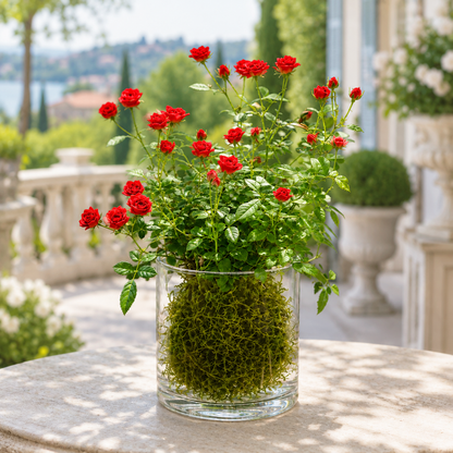🌹Ultra-Mini Rose Hydroponic Moss Ball-Live Mini Rose Plant