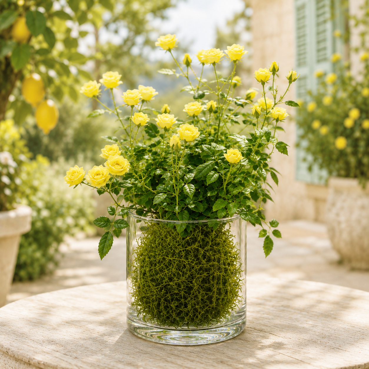 🌹Ultra-Mini Rose Hydroponic Moss Ball-Live Mini Rose Plant