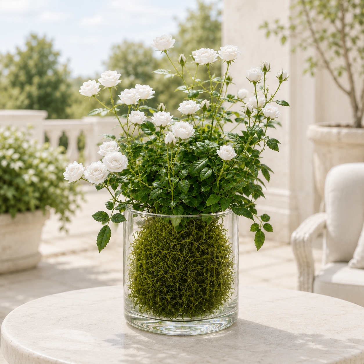 🌹Ultra-Mini Rose Hydroponic Moss Ball-Live Mini Rose Plant