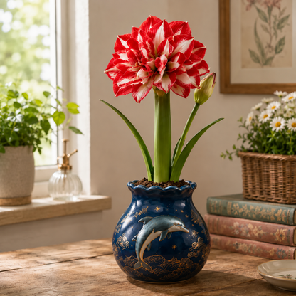 🌺Magic Double Amaryllis Bulbs – No Soil, No Water, Just Watch It Grow