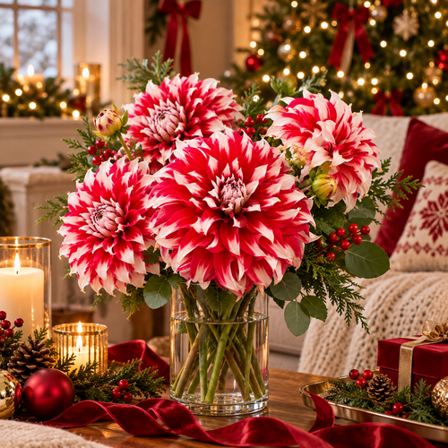 🎅  'Santa Claus' Dahlia Bulbs