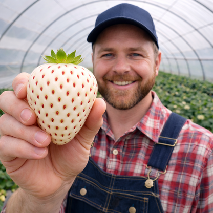 🍓 White Cream Strawberry Seeds – Grow Sweet, Creamy Strawberries at Home