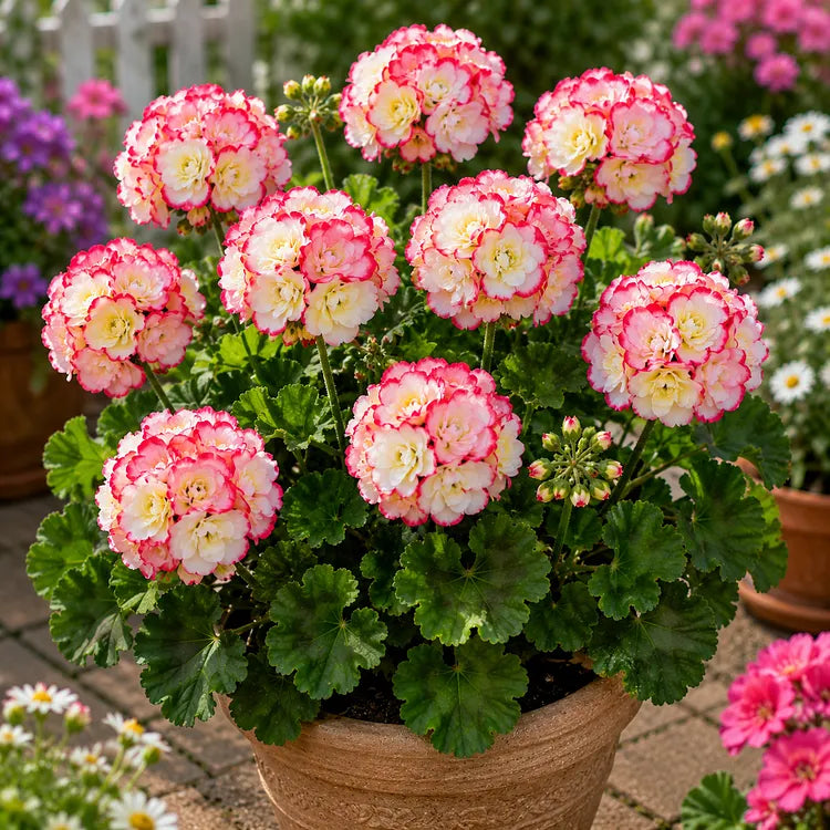 🌸 Rare Double Geranium Plants – Endless Blooms & Stunning Rose-Like Flowers ✨