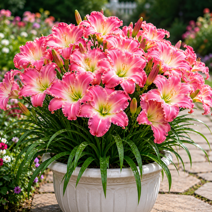 🌸 Giant Bloom Daylily Bulbs – Massive Colorful Flowers & Easy-Care Perennial