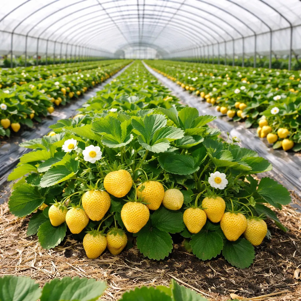 🍓 Golden Strawberry Seeds – Grow Sweet, Golden Strawberries at Home