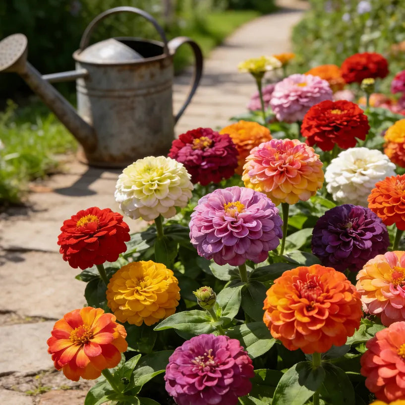 🌺Double-Flowered Mixed Zinnia Seeds