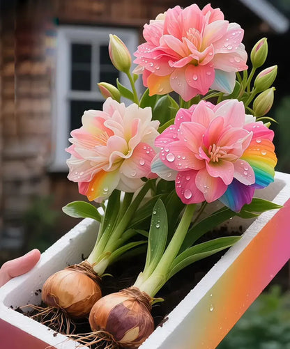 🌺 Amaryllis Bulbs– Dramatic Blooms, Effortless Grace! 🌿✨