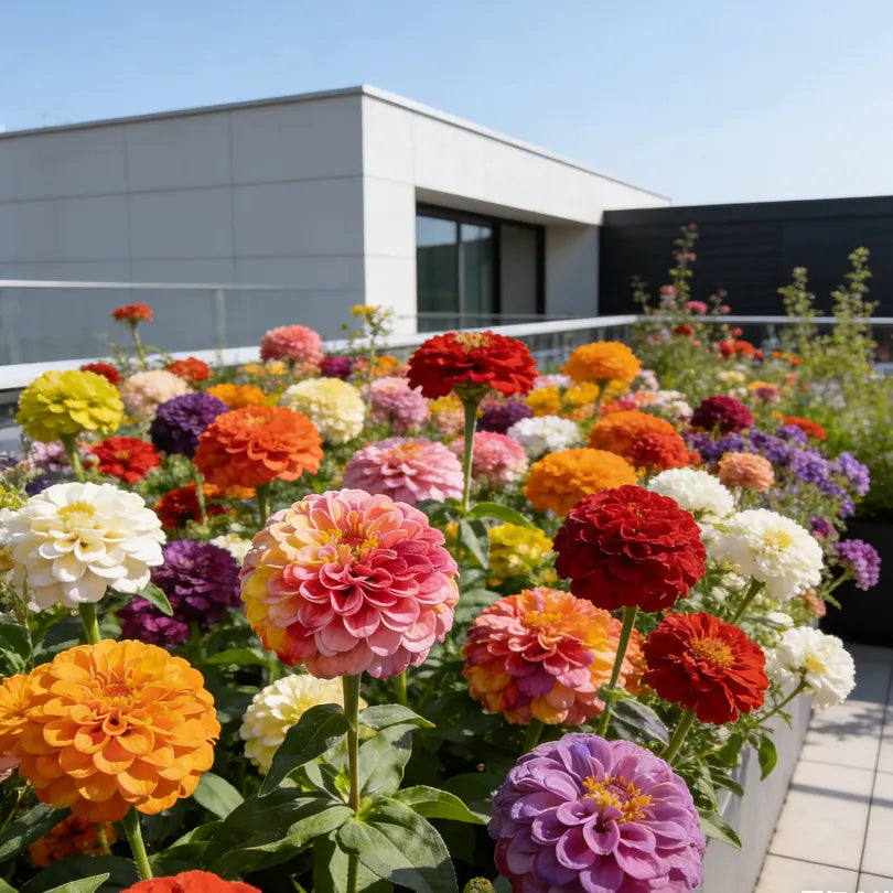 🌺Double-Flowered Mixed Zinnia Seeds