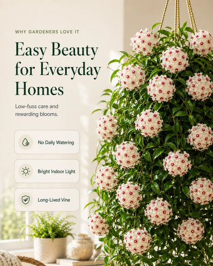🌸Premium Hoya Carnosa Fresh Bulbs | Easy-to-Grow Cascading Wax Plant
