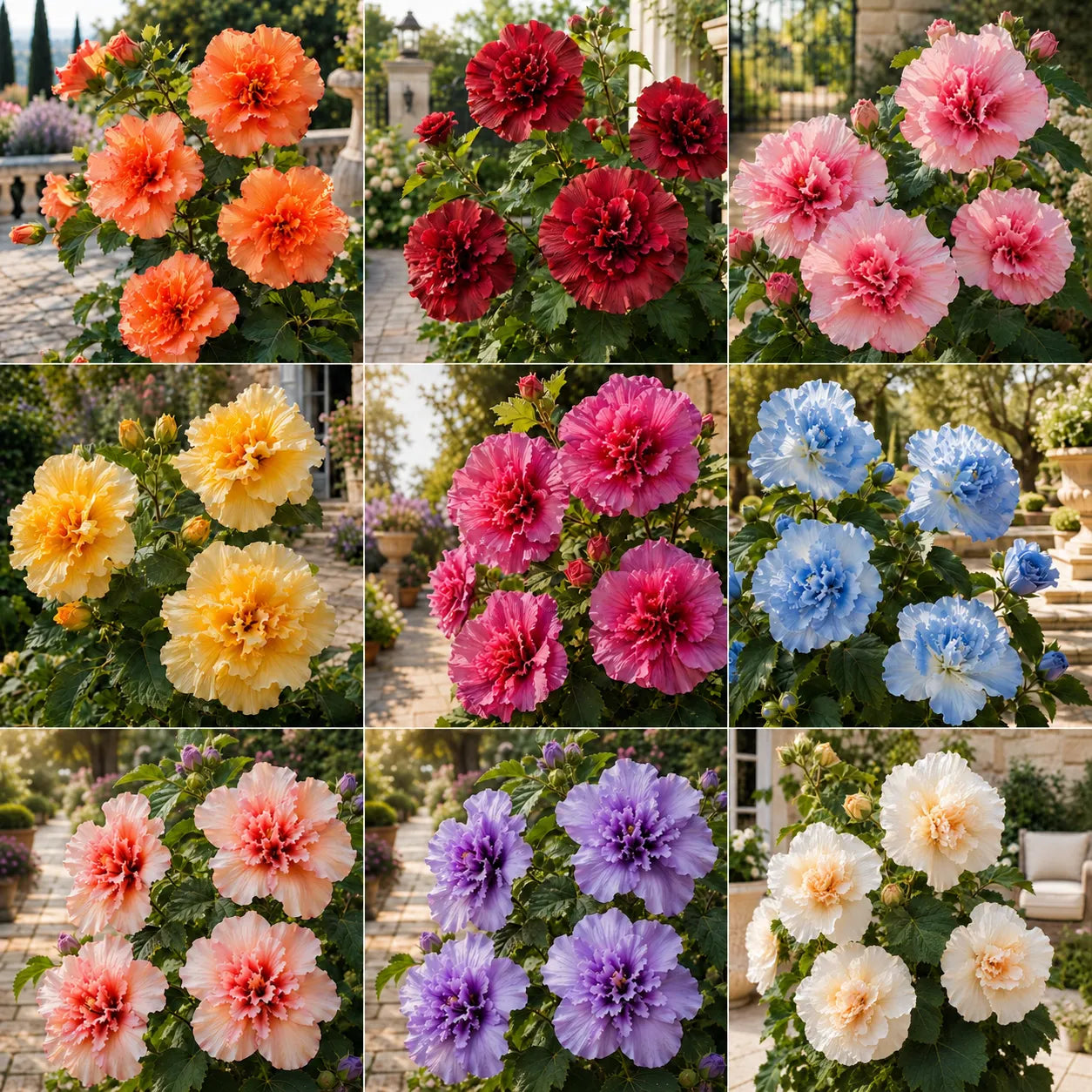 🌸 Rare Ruffled Jewel Flower Bulbs – Giant Layered Blooms for Elegant Gardens & Patios