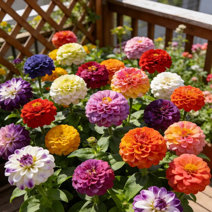 🌺Double-Flowered Mixed Zinnia Seeds