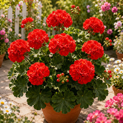 🌸 Rare Double Geranium Plants – Endless Blooms & Stunning Rose-Like Flowers ✨