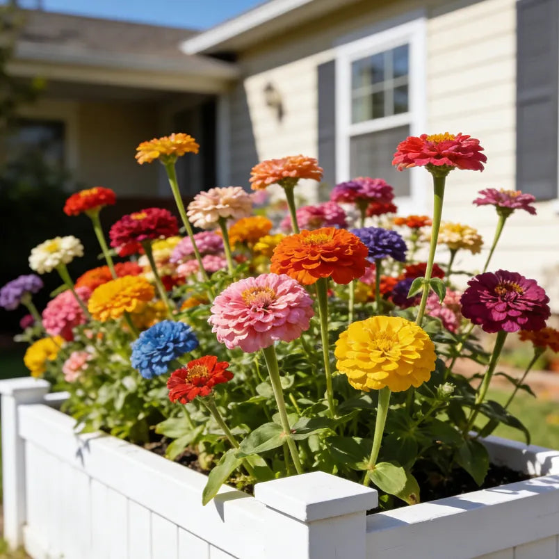 🌺Double-Flowered Mixed Zinnia Seeds