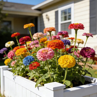 🌺Double-Flowered Mixed Zinnia Seeds