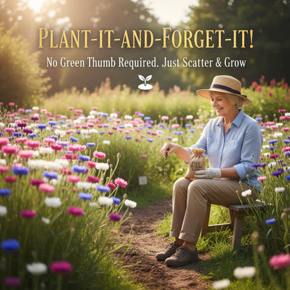 🌼 Premium Cornflower Seeds – The "Unstoppable" Wildflower That Grows Anywhere