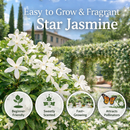 🌿Star Jasmine Seeds – Fragrant, Fast-Growing & Garden-Ready