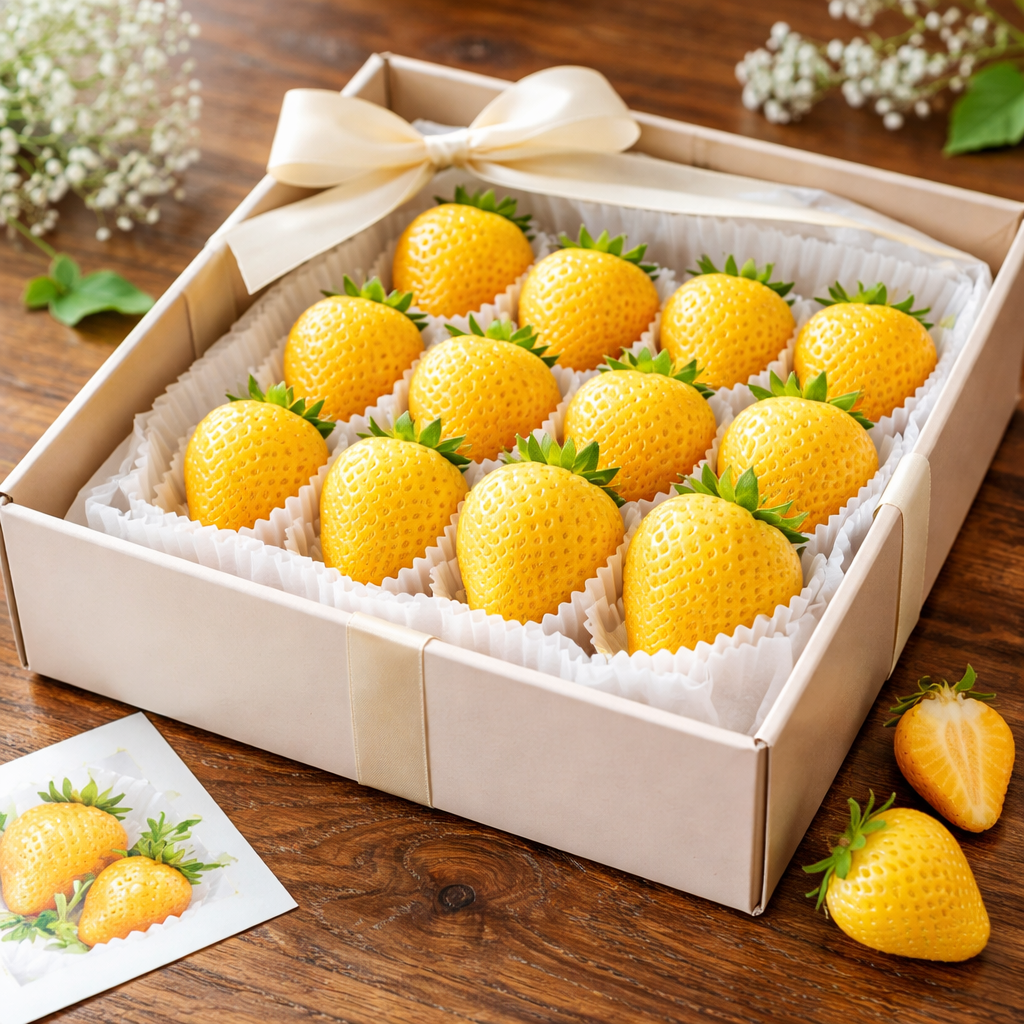 🍓 Golden Strawberry Seeds – Grow Sweet, Golden Strawberries at Home
