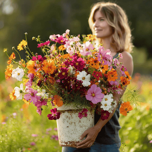 Mix Color Cosmos Seeds-Soft Cottage Garden Vibes