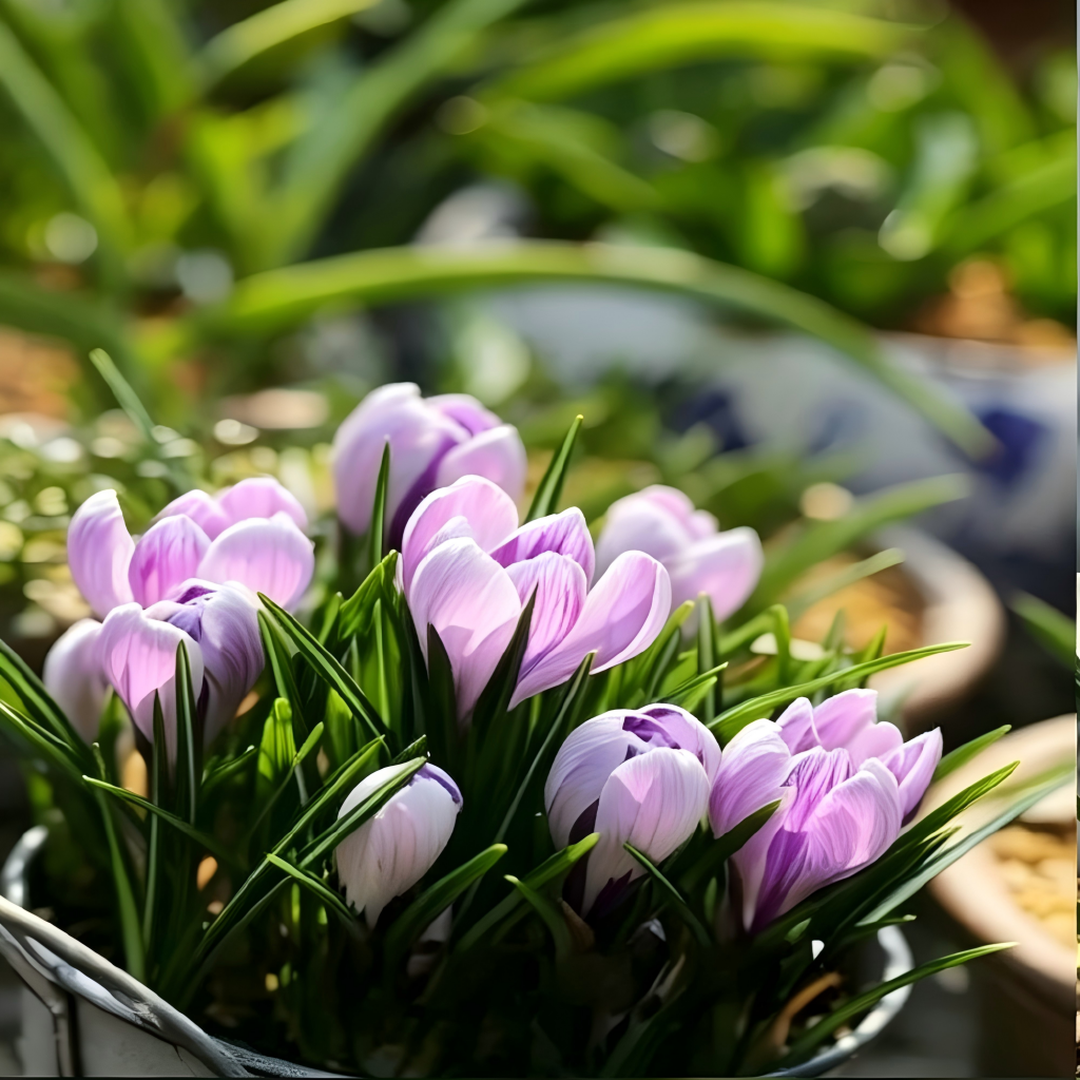 🌸 Premium Saffron Crocus Bulbs-The Gold Among Flowers