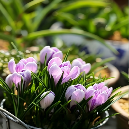 🌸 Premium Saffron Crocus Bulbs-The Gold Among Flowers