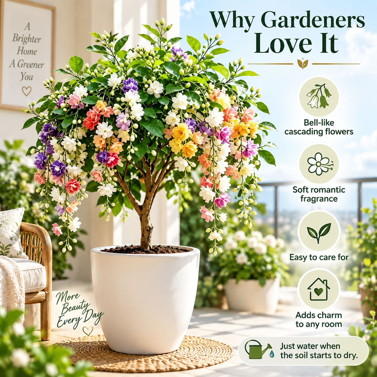 🌸【7 days germination】Last Day Up to 50% OFF💐Rare Weeping Jasmine Flowers Bulbs