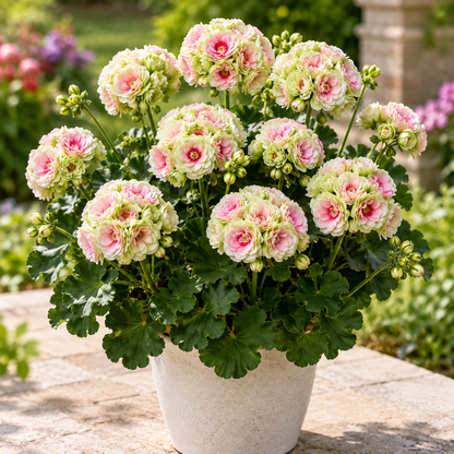 🌸 Rare Double Geranium Plants – Endless Blooms & Stunning Rose-Like Flowers ✨