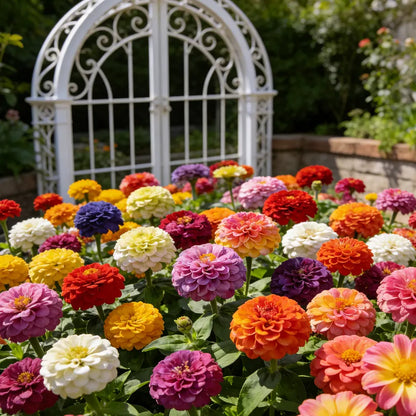 🌺Double-Flowered Mixed Zinnia Seeds