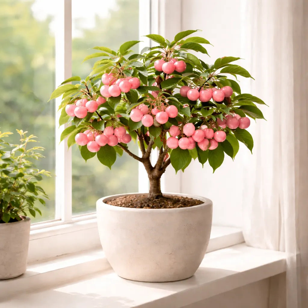 🍒 Mini Pink Cherry Seeds – Small Fruit, Big Sweet Flavor