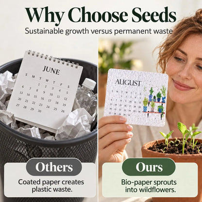 ✨Early Holiday Sale 45% OFF🌱Eco-Friendly Plantable “Timeless” Seed Calendar 2027